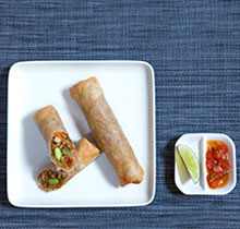 JAPANESE-STYLE FRIED NOODLES (YAKISOBA SPRING ROLLS)