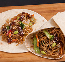 JAPANESE-STYLE FRIED NOODLES (YAKISOBA WRAP)